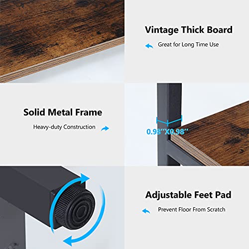 LITTLE TREE Book Shelf for Bedroom, 5-Tier Tall Bookshelf with 3 Display Shelves for Living Room, Wooden Bookcases Modern Free Standing Bookshelves for Office LITTLE TREE