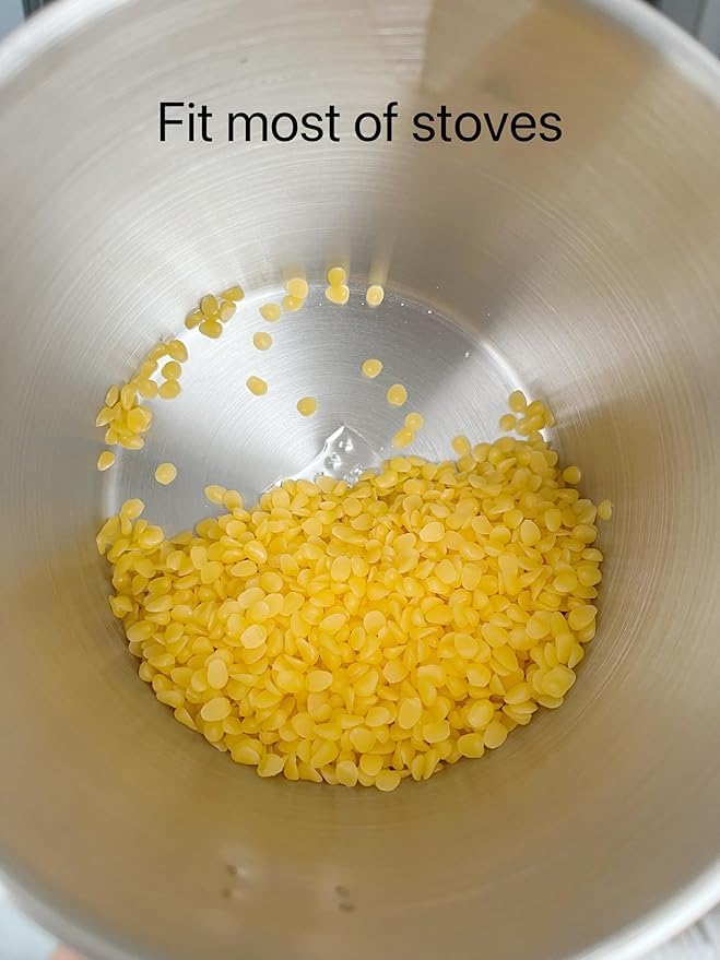 Harnico Candle Making Kit with Candle Wax Melter 1300ML Melting Pot 304 Stainless Steel Candle Pouring Pot for Melting Wax, Including 100pcs Candle Wicks, Mixing Spoon, Center Devices, Wick Sticker Harnico