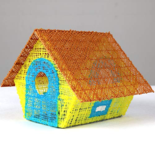 3D Pen Paper Stencils for Flower Pot, Pen Holder, School Bus, Bird House, Bicycle - Compatible with 3Dmate Base 3D Pen (Mat Not Included) 3Dmate