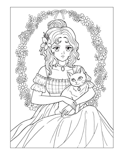 Creative Haven Manga Muses Coloring Book: Inspiring Anime, Manga, & Pop Surrealist Designs (Adult Coloring Books: Fantasy) WoodArtSupply