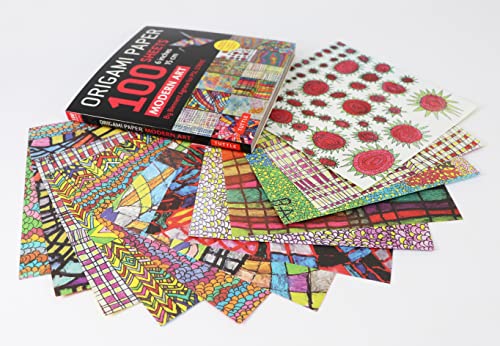 Origami Paper 100 sheets Modern Art 6" (15 cm): Art By Bennett Agnew for PSL STRIVE: Double-Sided Sheets Printed with 12 Different Designs (Instructions for 5 Projects) WoodArtSupply