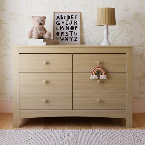 Graco Noah 6-Drawer Dresser (Driftwood) – GREENGUARD Gold Certified, Wood Dresser for Bedroom, Kids & Nursery Storage Chest, Safety Interlocking Drawers, Pre-Installed Tracks, Kids Chest Graco
