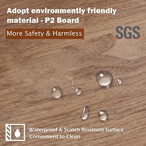 PHI VILLA End Table Living Room Set of 2 - Farmhouse Bed Side Table Nightstands for Bedroom, Ivory White Small Side Table PHI VILLA