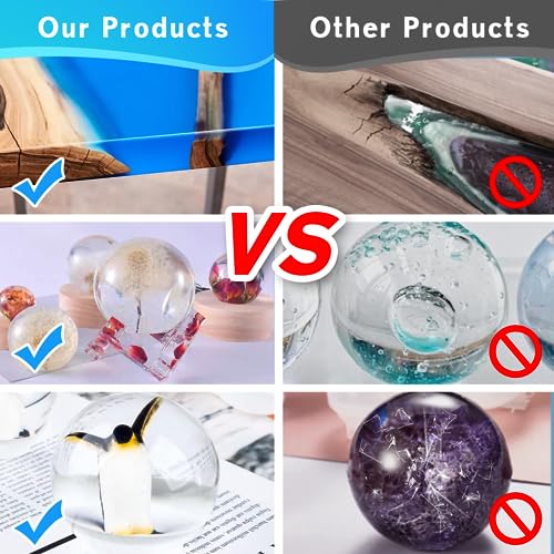 EPODA Epoxy Resin 32oz, Crystal Clear Art Casting Resin and Hardener Hard, Perfect for Beginners, Epoxy Resin Kit for Art Craft EPODA