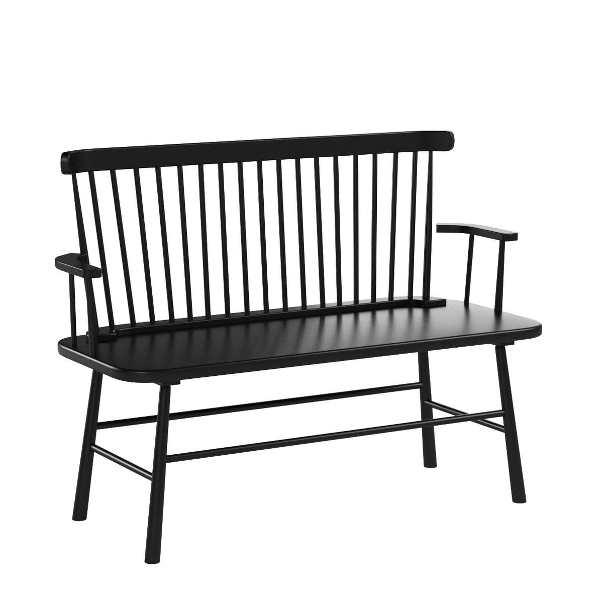 Jerimiah Black Wood Spindleback Bench by Crown Mark Crown Mark
