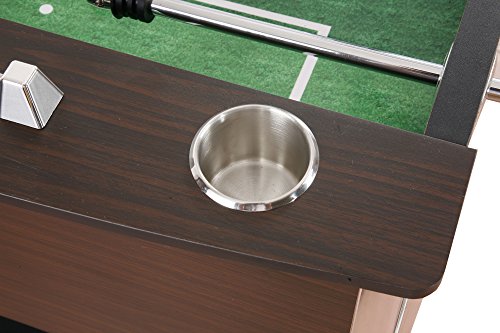 Hathaway 56-Inch Primo Foosball Table, Family Soccer Game with Wood Grain Finish, Analog Scoring and Free Accessories Hathaway