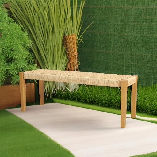 Christopher Knight Home Isaac Outdoor Modern Industrial Acacia Wood Bench, Brown and Teak Christopher Knight Home