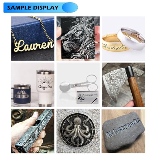 US Stock 100W Fiber Laser Marking Machine Engraver 300x300MM Lens for Metal Jewelry Oabduz