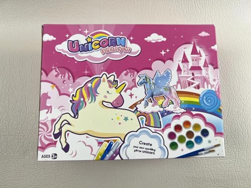 whatstem DIY Painting Unicorn Kit Arts and Crafts Set for Kids or Girls Decorate and Drawing 3D Toys for Children Gift(6 Unicorns) whatstem