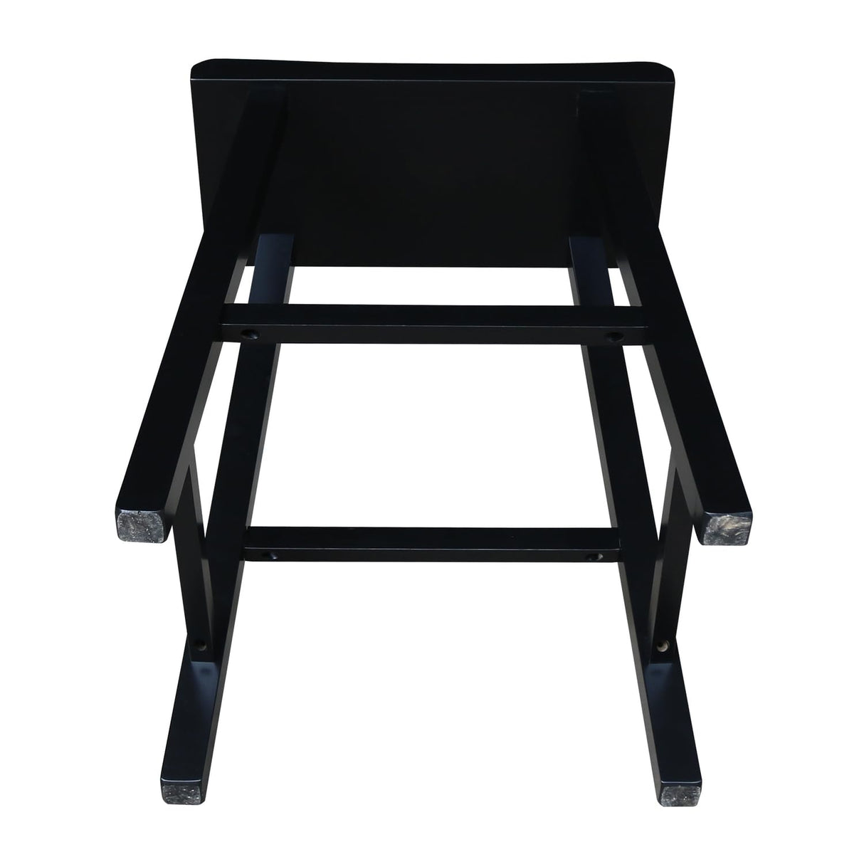 International Concepts 24-Inch Saddle Seat Barstool, Aged Black IC International Concepts