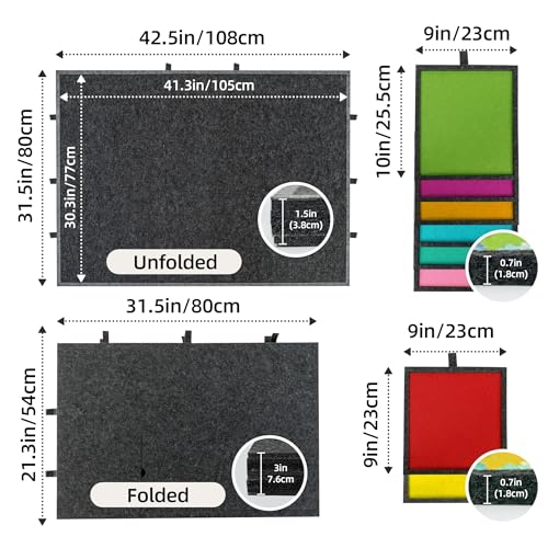 Becko US 2000 Piece Foldable & Tilting Puzzle Board with 8 Drawers & Cover, Lightweight & Portable Puzzle Table with Built-in Stands for Angle Adjustments, for 2000 1500 1000 Pieces Jigsaw Puzzles Becko US