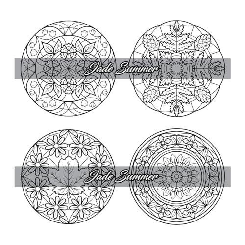 100 Mini Mandalas: A Mandala Coloring Book for Adults and Kids with Easy, Cute, and Tiny Designs for Stress Relief and Relaxation WoodArtSupply