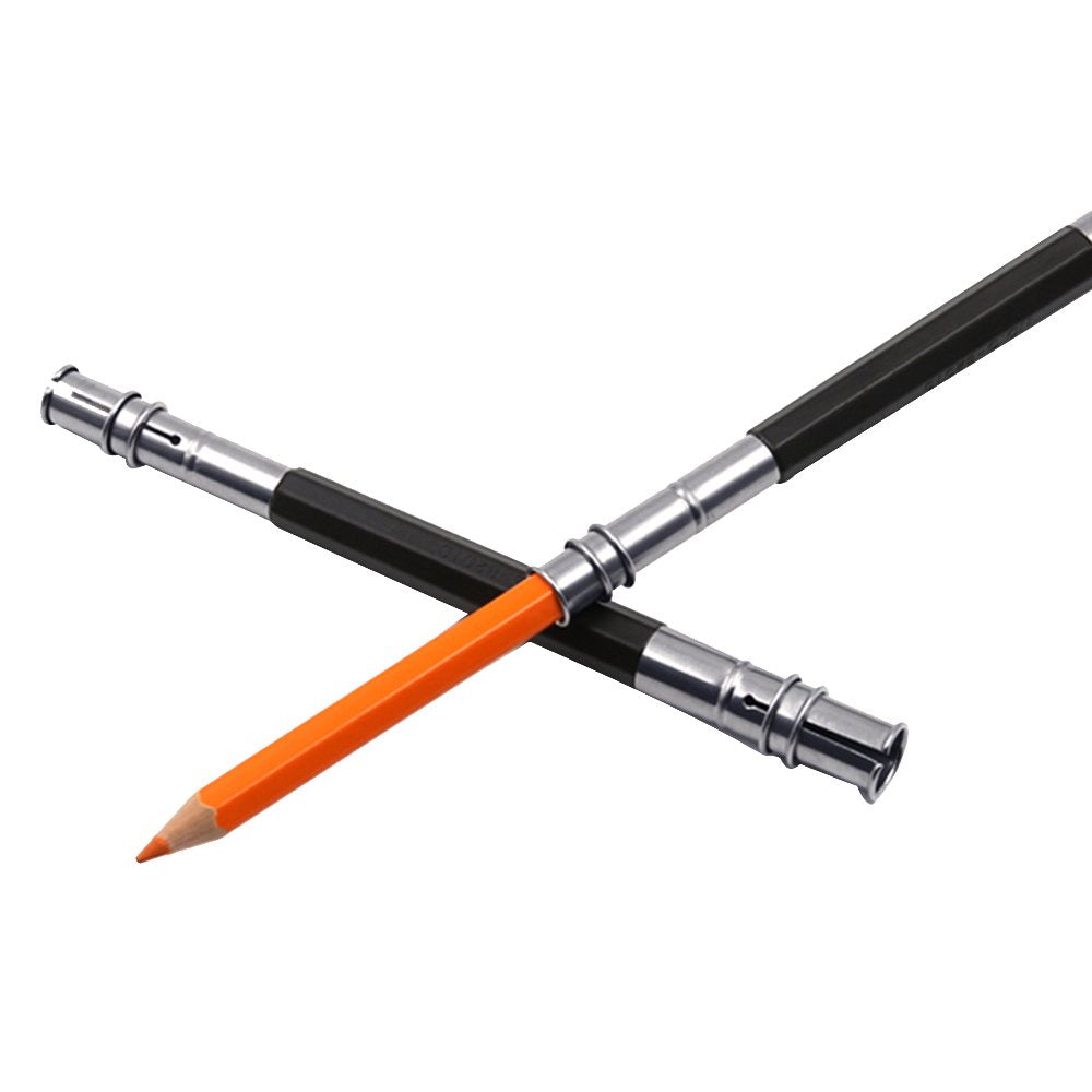 Akak Store 5 Pieces Per Set Adjustable Handy Dual Head Pencil Extender Holder Pencil Lengthener Length Extender Holder for School,Office,Sketch,Art,Writing AKOAK