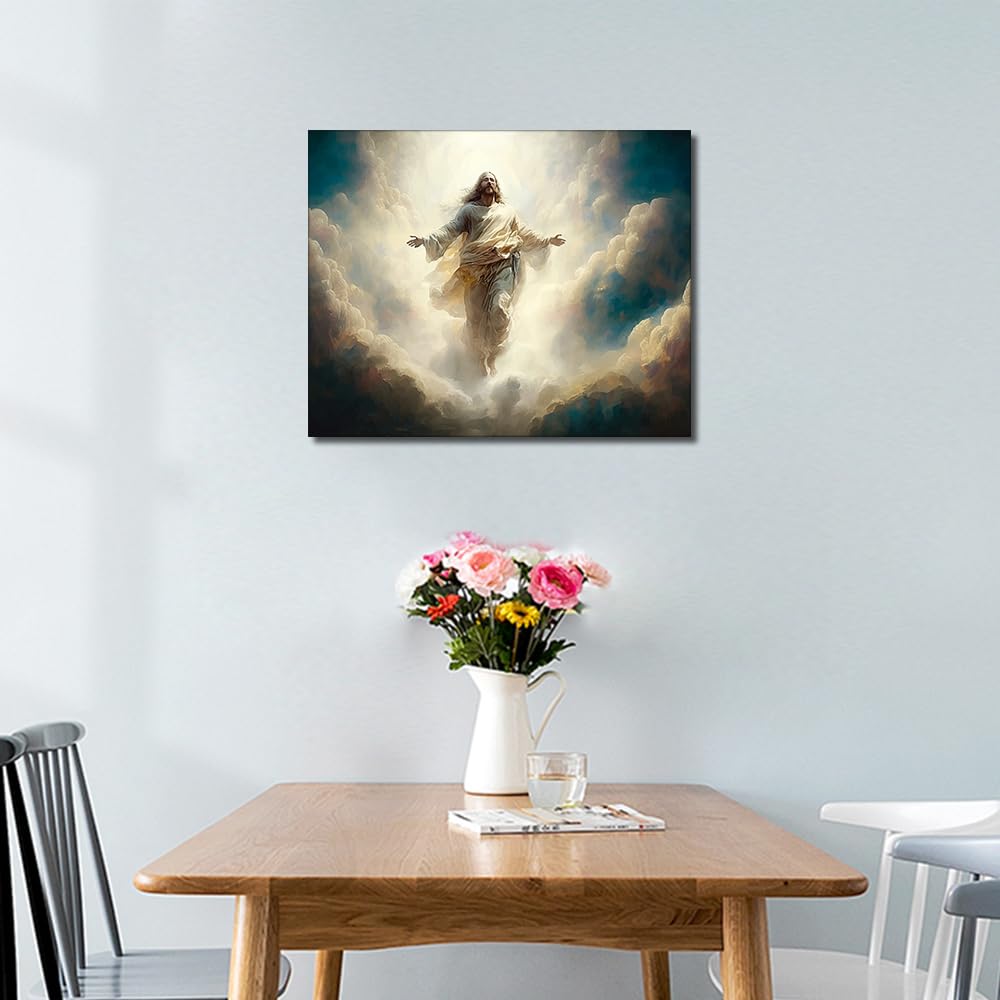 Paint by Numbers for Adults DIY Jesus Painting Paint by Numbers Kits Christianity Hand for Kids Beginner Oil Painting Kits for Home Decor 16x20 Inch Generic