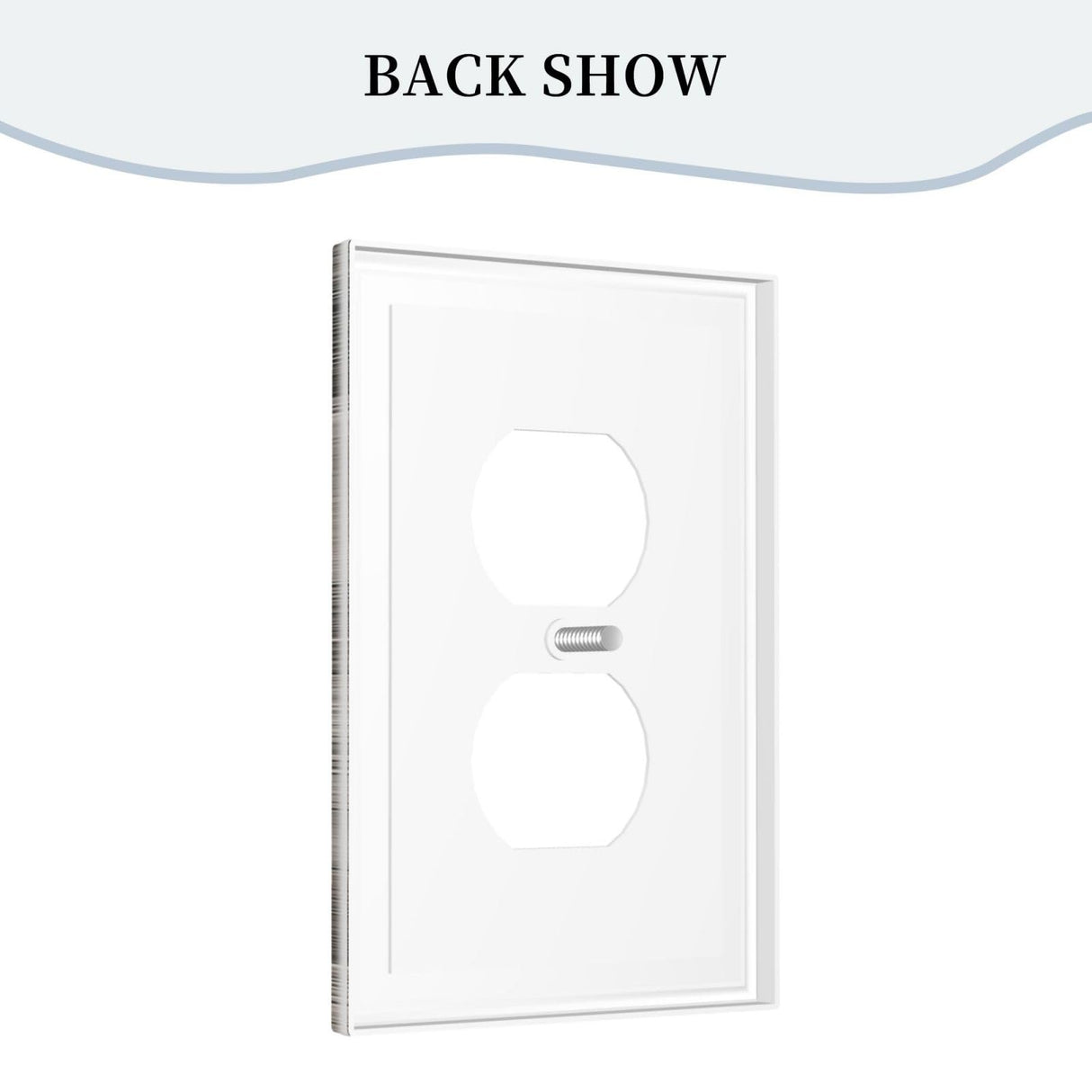 Rustic Gray Wood Print Outlet Covers Light Switch Cover Decorative Farmhouse Grey 1 Gang Switch Wall Plate for Electrical Socket Covers for Outlets Bedroom Kitchen Bathroom (Plastic) Wjlksjd