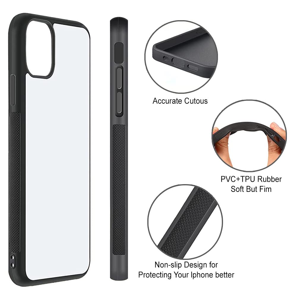 O BOSSTOP 5PCS Sublimation Blanks Phone Cases Covers for iPhone 12Pro Max, Soft Rubber Protective Shockproof Case Anti-Slip Printable DIY iPhone 12Pro Max Case(6.7 inch) O BOSSTOP