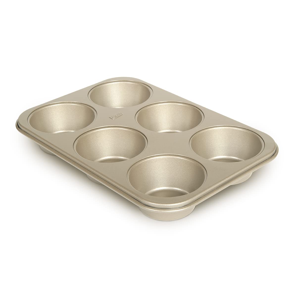 Glad Jumbo Muffin Pan Nonstick - Heavy Duty Metal Cupcake Tin with Large Baking Cups, Jumbo 6-Cup Glad
