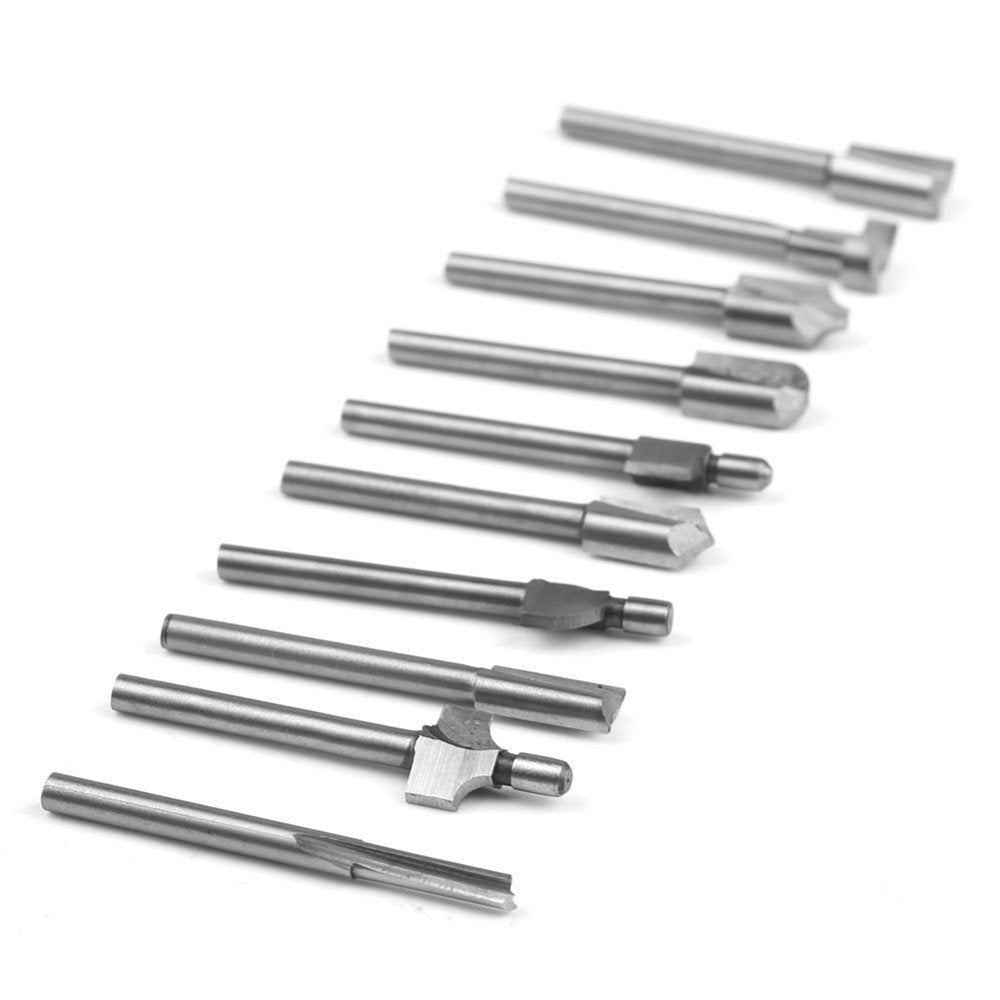Urhelper 10-piece HSS Woodworking Router Bits Set for Dremel Rotary Tools by Urhelper Urhelper