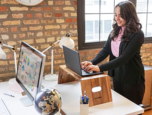 Victor DC075 High Rise Foldable Acacia Wood Laptop Stand Victor