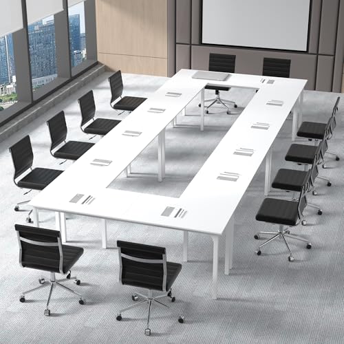 Okeysen Armless Office Desk Chair, Mid Back Ergonomic Swivel Conference Room Chair, Adjustable Height PU Leather Home Desk Chair, Modern Small Rolling Computer Task Chair, Black Okeysen