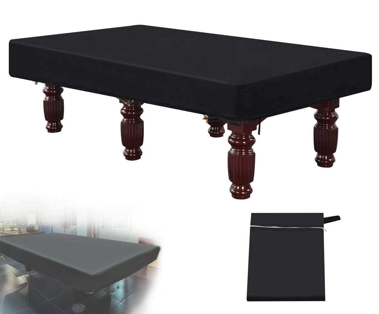 7/8/9 Foot Billiard Pool Table Cover, Pool Table Cover, Waterproof&Tearproof Cover for Pool Table with Storage Bag, Indoor Outdoor All Season Sun Rain Snow Dust Protection Snooker Table Covers (7ft) RUBY.Q