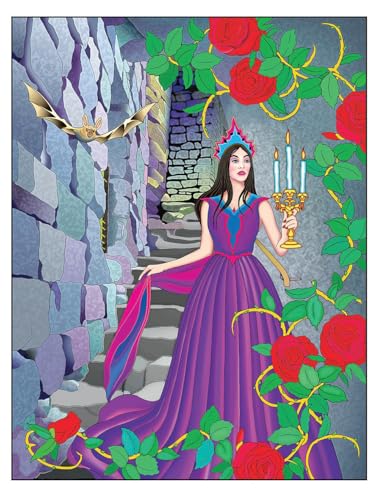 Creative Haven Gothic Fantasy Coloring Book; Skulls, Spiders, Graves, Bats, Cats, Ravens and Other Creepy Images to Color! (Adult Coloring Books: Fantasy) WoodArtSupply