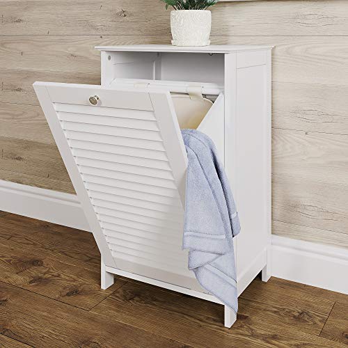 Ellsworth Tilt-Out Laundry Hamper, White RiverRidge