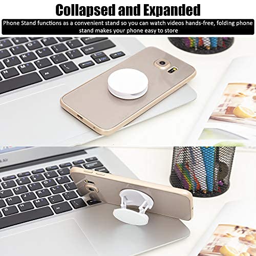 15 Pieces Blank Sublimation Phone Holders Collapsible Tablets and Cell Phones Grip Holder Adhesive Blank Finger Stand Holder with Double-Sided Tape (White) Weewooday