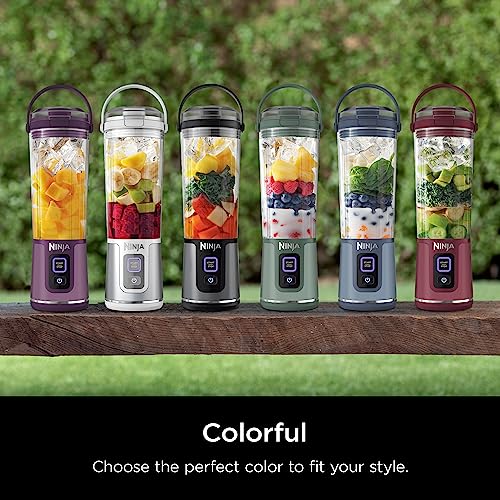 Ninja BC151BK Blast Portable Blender, Cordless, 18oz. Vessel, Personal Blender-for Shakes & Smoothies, BPA Free, Leakproof-Lid & Sip Spout, USB-C Rechargeable, Dishwasher Safe Parts, Black Ninja