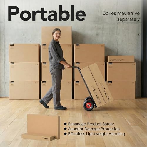 ErGear Electric 47 inch Standing Desk with Drawers and File Cabinet, Adjustable Stand up Desk with Storage, Ergonomic Sit Stand up Table Compatible Monitor Stand, Light Walnut ErGear