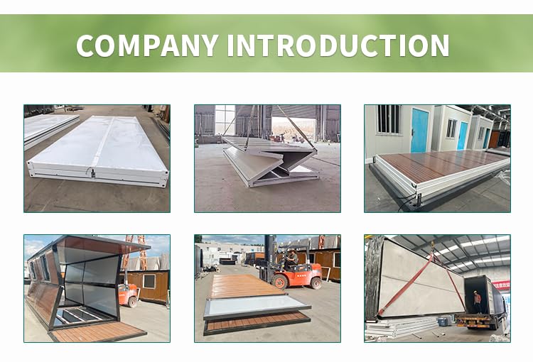 Prefab Tiny Homes for Sale to Live in, Quick Expandable Prefab Home 20ft/40ft Sets Up in 30 Mins with Bedroom, Kitchen & Living Room Weather Resistant Steel Frame Customizable Instant Dwelling Generic