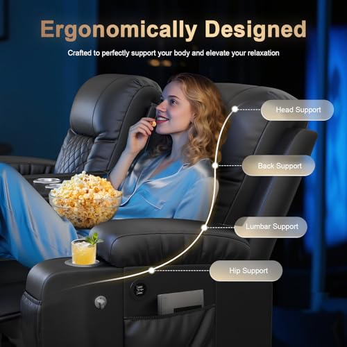 DG PEAFOWL Loveseat Recliner Sofa with Flip Backrest Design, 3 Seat Reclining Couch with Drawer, Pocket, USB Ports & Phone Holders, Wall Hugger RV Sofa Recliner Couch for Home Theater Seating