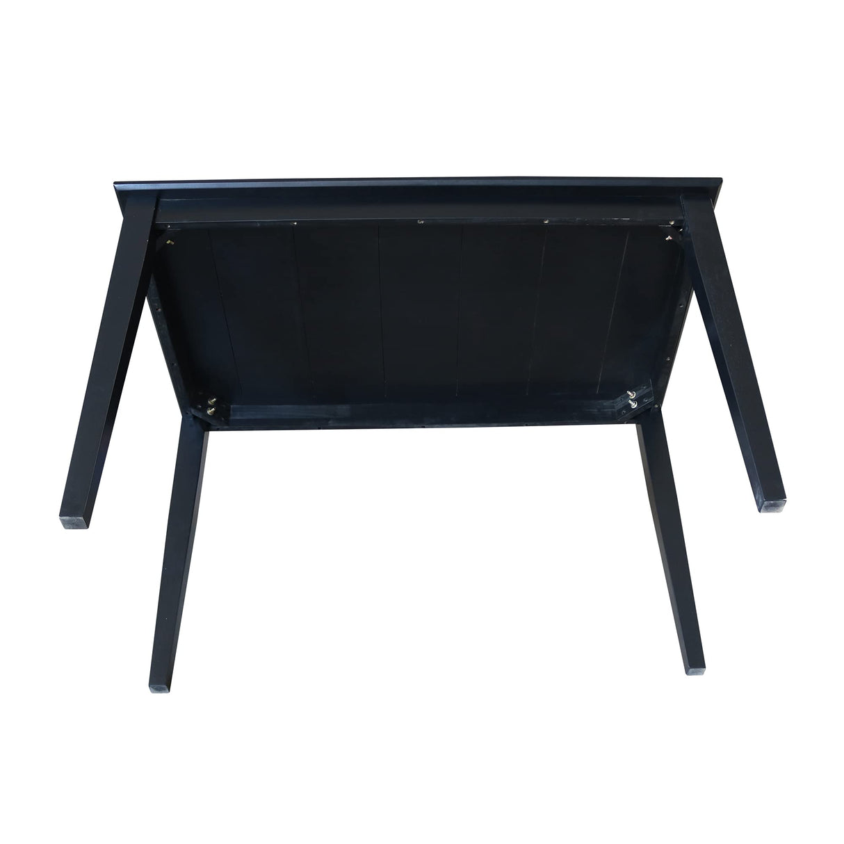 International Concepts Solid Wood Dining Table with Shaker Legs, 48 by 30 by 30-Inch, Black IC International Concepts