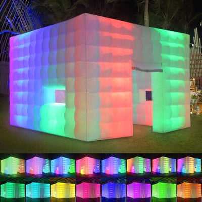 SAYOK Inflatable Party Tent 16.4'x16.4'x11.5' with LED Wall Wash Lights, Night Club Tent for Adults Wedding Birthday Backyard Party Business Events