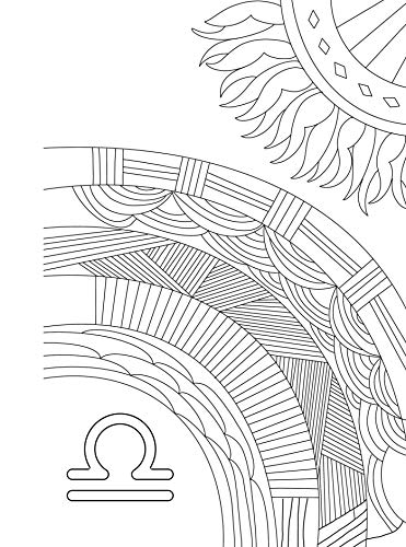 Libra: Your Cosmic Coloring Book: 24 Astrological Designs for Your Zodiac Sign! (Cosmic Coloring Book Gift Series) Adams Media