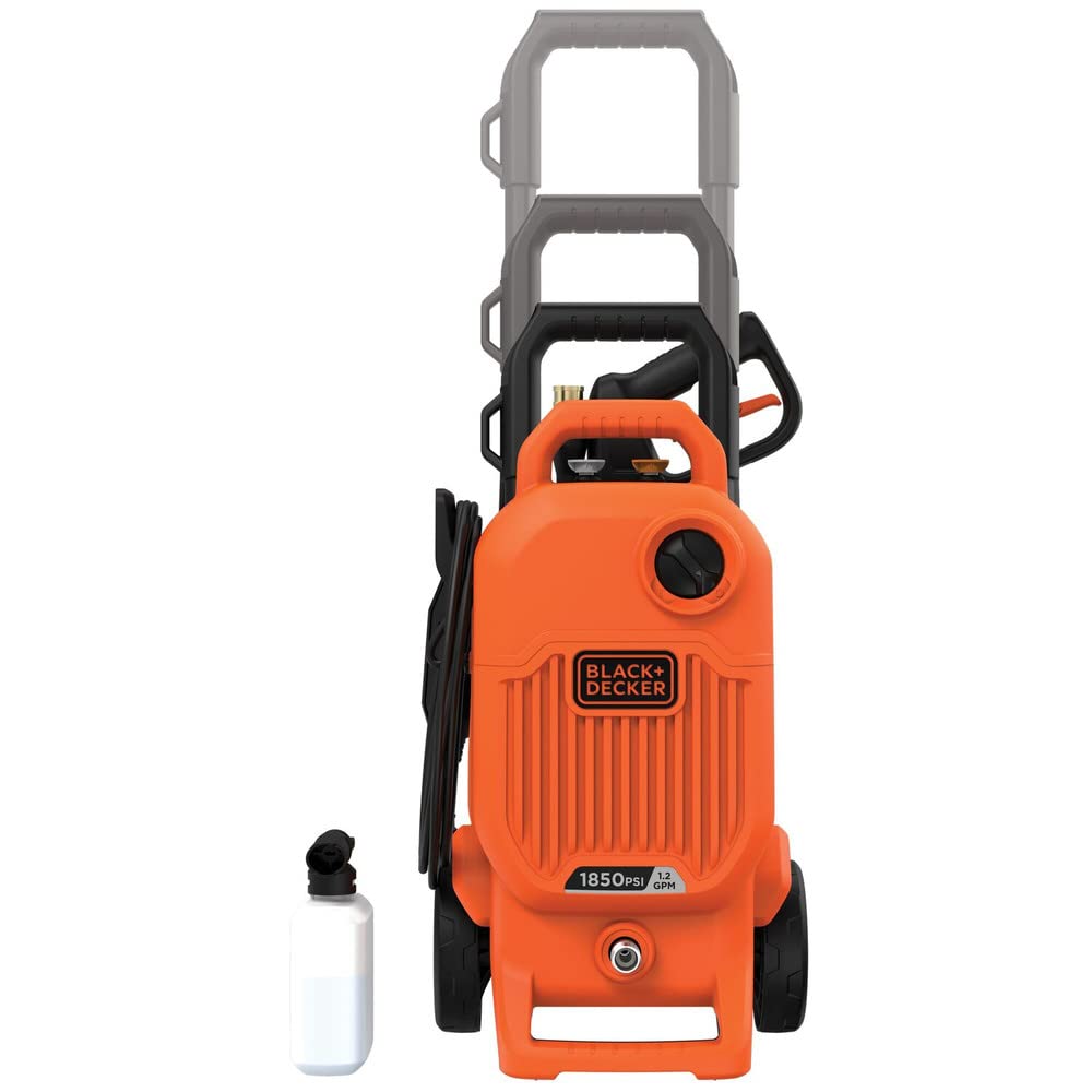 BLACK+DECKER Electric Pressure Washer, Cold Water, 1850 PSI, 1.2 GPM (BEPW1850) BLACK+DECKER