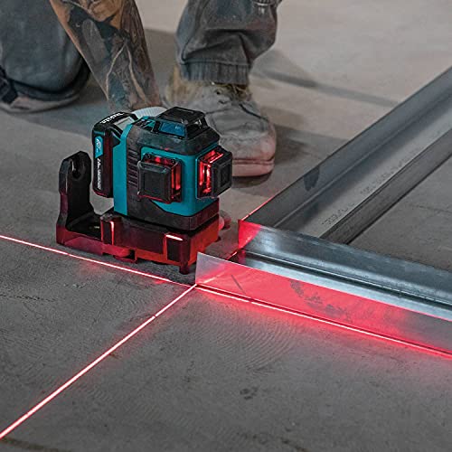 Makita SK700DNAJ 12V max CXT® Lithium-Ion Cordless Self-Leveling 360° 3-Plane Red Laser Kit (2.0Ah), Class II, 635 nm, <2 mW Makita