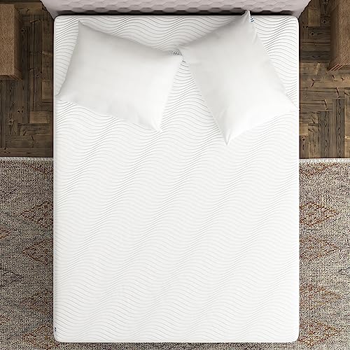 Sealy Complete Protection Waterproof Stain Protection Soft Comfort Top PerfectGrip Stretch Sidewalls Machine Washable Fitted Mattress Protector, King Size, White Sealy