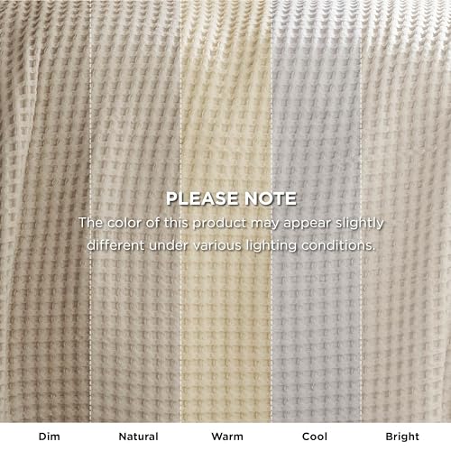 Bedsure 100% Cotton King Size Blanket for Spring Summer, Ultra Soft Waffle Weave King Blanket for Bed, Thin Lightweight Breathable Bedding Gifts for Women, Men, Teens, Linen Beige, 108" x 90" Bedsure
