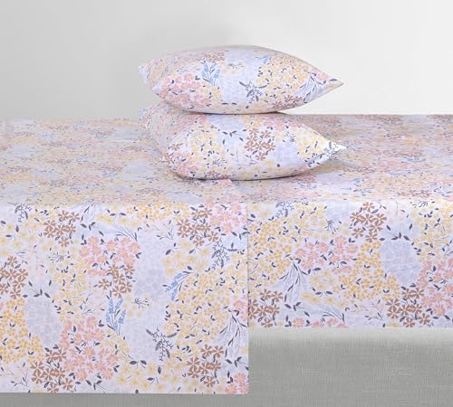 Feather & Stitch Softest 100% Cotton Sheets, 300 Thread Count Percale Weave Bedding, 16" Deep Pocket, Cooling Sheets, Breathable Bed Set, Hotel Premium Quality (King, Victorian Floral) FEATHER & STITCH NEW YORK