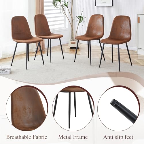 UELKS Dining Table Set for 8 with Chairs, 9 Piece Modern Farmhouse Kitchen Table with Chairs for 8 Person, 8 Seater Kitchen and Dining Room Furniture UELKS