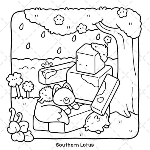 Dreamy Friends: Coloring Book for Adults and Teens Featuring Little Animal Friends and Fantasy Characters in Funny and Cozy Adventures for Relaxation (Cute & Easy Coloring) WoodArtSupply