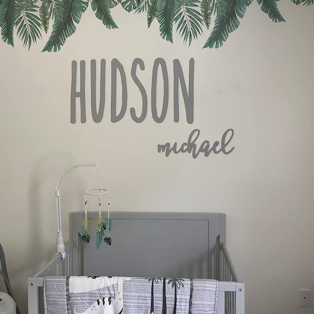 Custom Name Sign - First and Middle Name Sign - Personalized Wood Name Decor, Nursery Decor Kobasic Creations