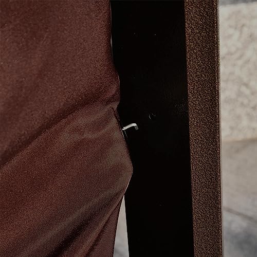 Outsunny 10' x 12' Hardtop Gazebo with Curtains and Netting, Permanent Pavilion Metal Single Roof Gazebo Canopy with Aluminum Frame and Hooks, for Garden, Patio, Backyard, Brown Outsunny