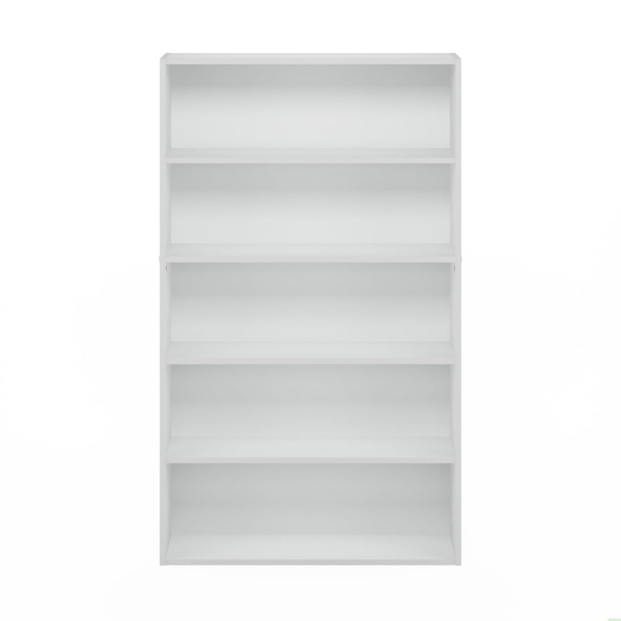 Furinno PASIR Book Shelf, 5-Tier Bookshelf, Bookcase with Open Shelf, 9.4 x 31.5 x 52.7, for Living Room, Bedroom, Home Office, White Furinno