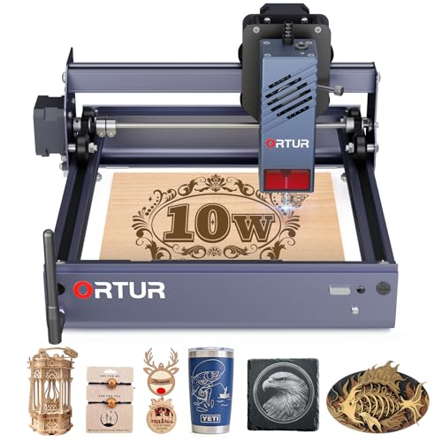 Ortur F20 Laser Engraver, 10000mW Laser Engraver Machine Class 4 Higher Accuracy Wood Cutter with Large Working Area 150x150mm, 15000mm/min Engraving Speed for Wood Acrylic Metal Glass Ortur