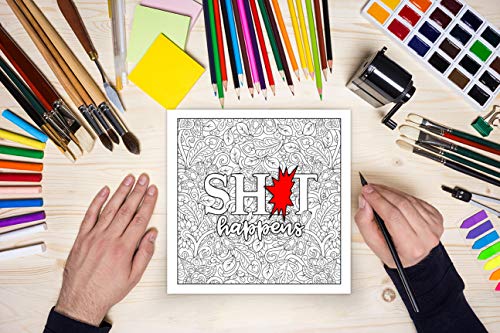 Swear Word Coloring Book For Adults: Zero F*cks Given WoodArtSupply