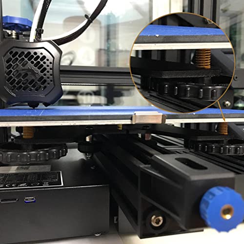 BlingKingdom 8pcs Heating Bed Spring Die Head Leveling Spring 3D Printer Compression Spring 0.31" OD 0.79" Length, Stable Bottom Connection Level for Creality Ender 3/3 Pro / 3 V2, etc. (Yellow) BlingKingdom