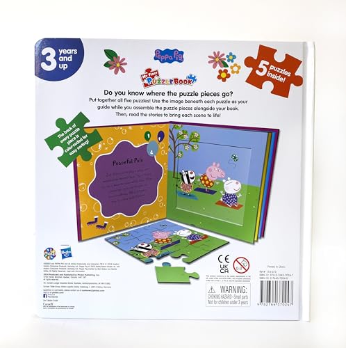 Peppa Pig Power of Positivity My First Puzzle Book - Jigsaw Puzzles for kids, 10-page board book, 5 puzzles to enjoy Phidal