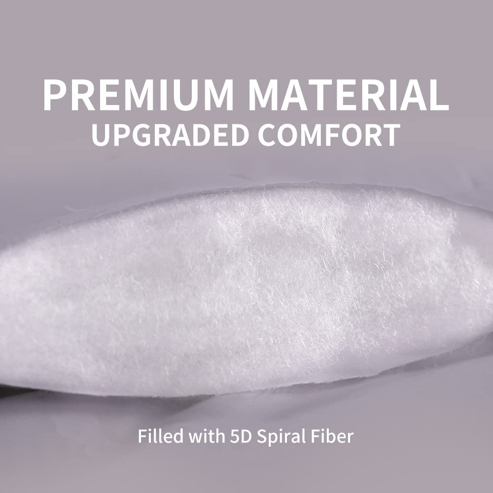 SLEEP ZONE Mattress Topper Twin, Cooling Mattress Pad, Quilted Fitted Mattress Cover, Machine Washable Mattress Protector, Soft Fluffy Down Alternative, Deep Pocket 8~21 inch (Grey, Twin) SLEEP ZONE